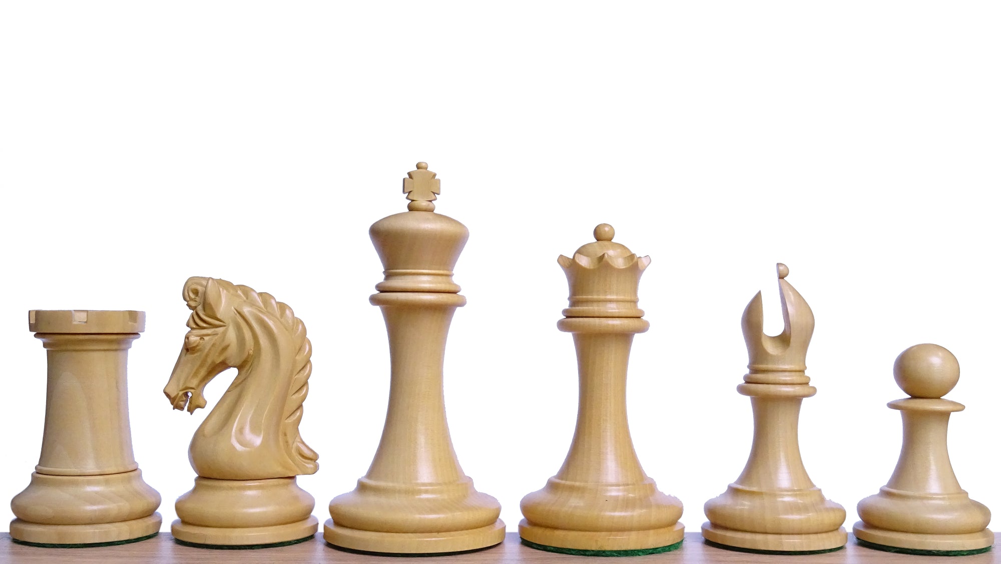 Triple Weighted Repro Original Imperial Chess Pieces in Ebony & Boxwood - 3.7" King