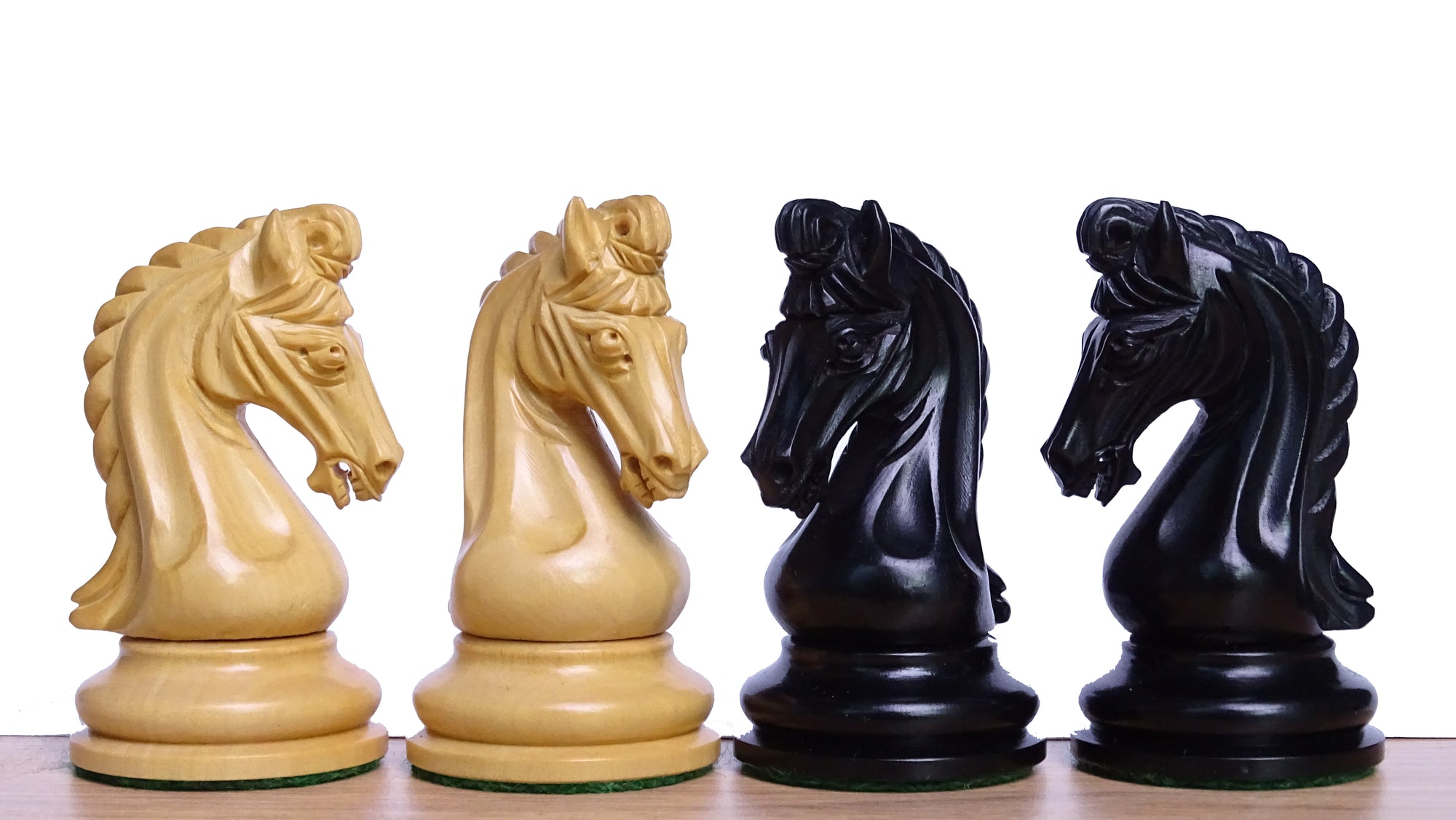 Triple Weighted Repro Original Imperial Chess Pieces in Ebony & Boxwood - 3.7" King