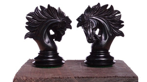 The Zeus Series 4.2 Inch Luxury Chess Pieces Triple Weighted in Ebony Wood and Boxwood - 2150 Gram Weight