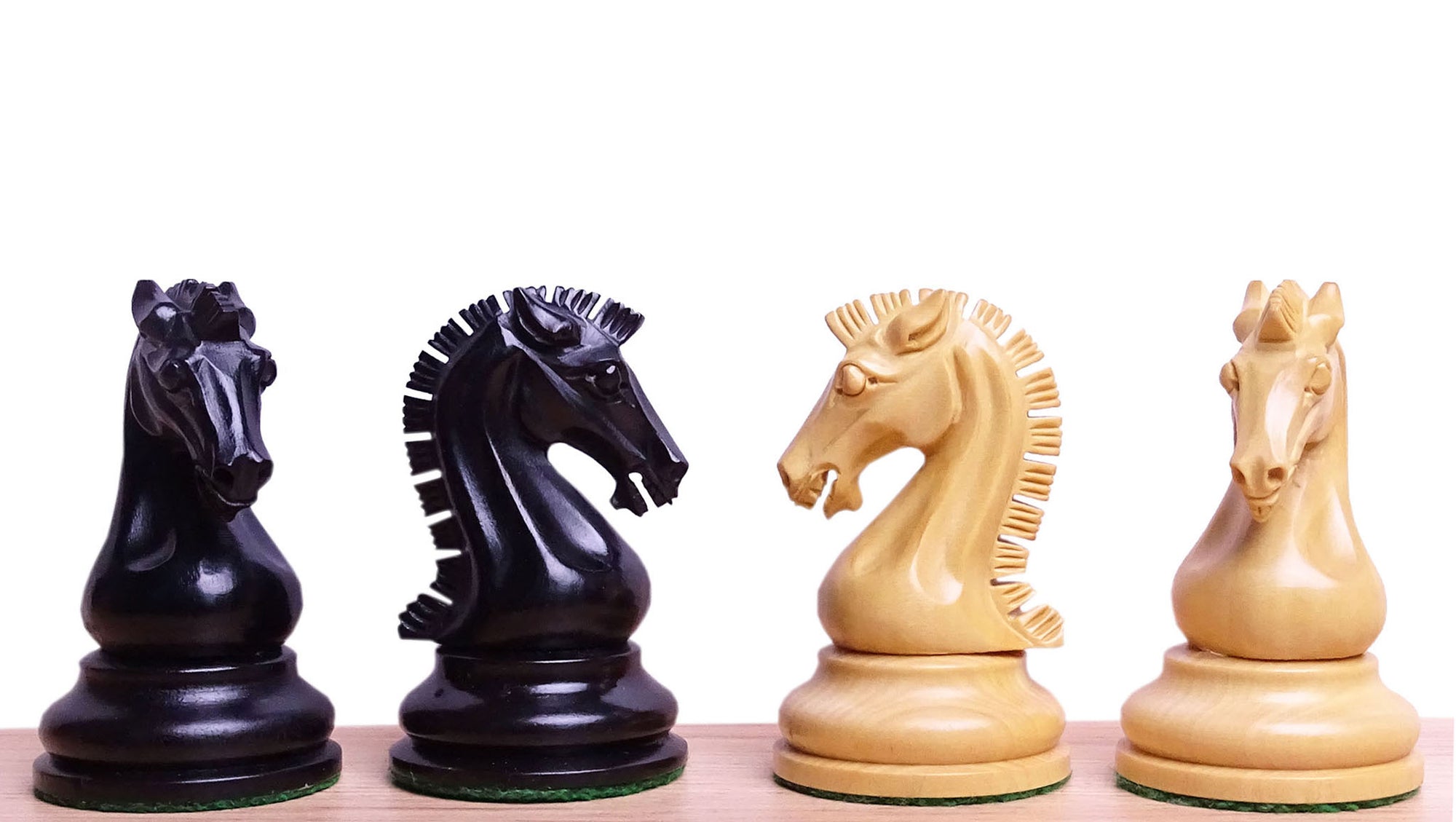 Repro of 2017 Sinquefield Cup Craftsman Triple Weighted Chess Pieces in Ebony/Boxwood - 3.75 inch King