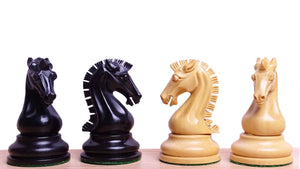 Repro of 2017 Sinquefield Cup Craftsman Triple Weighted Chess Pieces in Ebony/Boxwood - 3.75 inch King