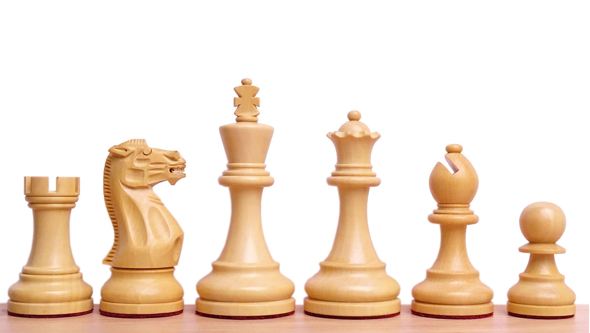 The Judit Polgar Repro Staunton Weighted Tournament Chess Pieces in Ebonized Boxwood - 3.75 Inch King