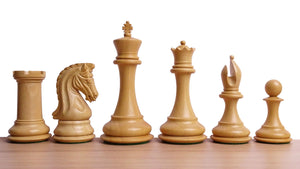 The 4.4 Inch Luxury Imperial Collector Series Artisan Chess Pieces Triple Weighted in Ebony and Boxwood - 1850 GMS