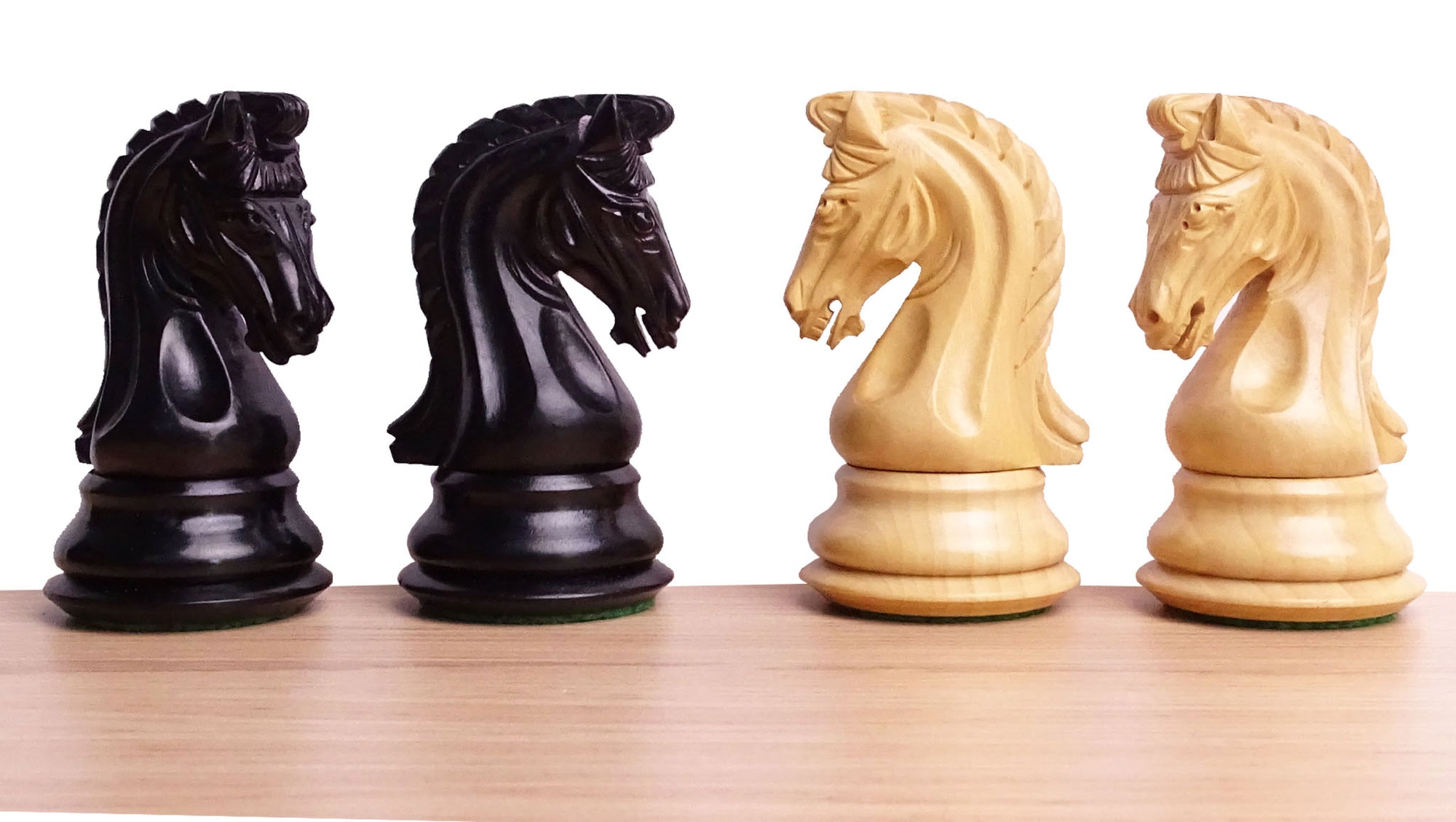 The 4.4 Inch Luxury Imperial Collector Series Artisan Chess Pieces Triple Weighted in Ebony and Boxwood - 1850 GMS