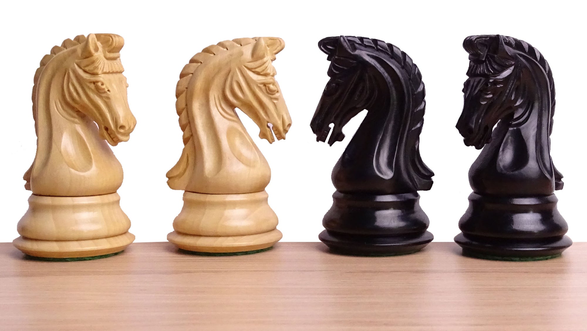 The 4.4 Inch Luxury Imperial Collector Series Artisan Chess Pieces Triple Weighted in Ebony and Boxwood - 1850 GMS