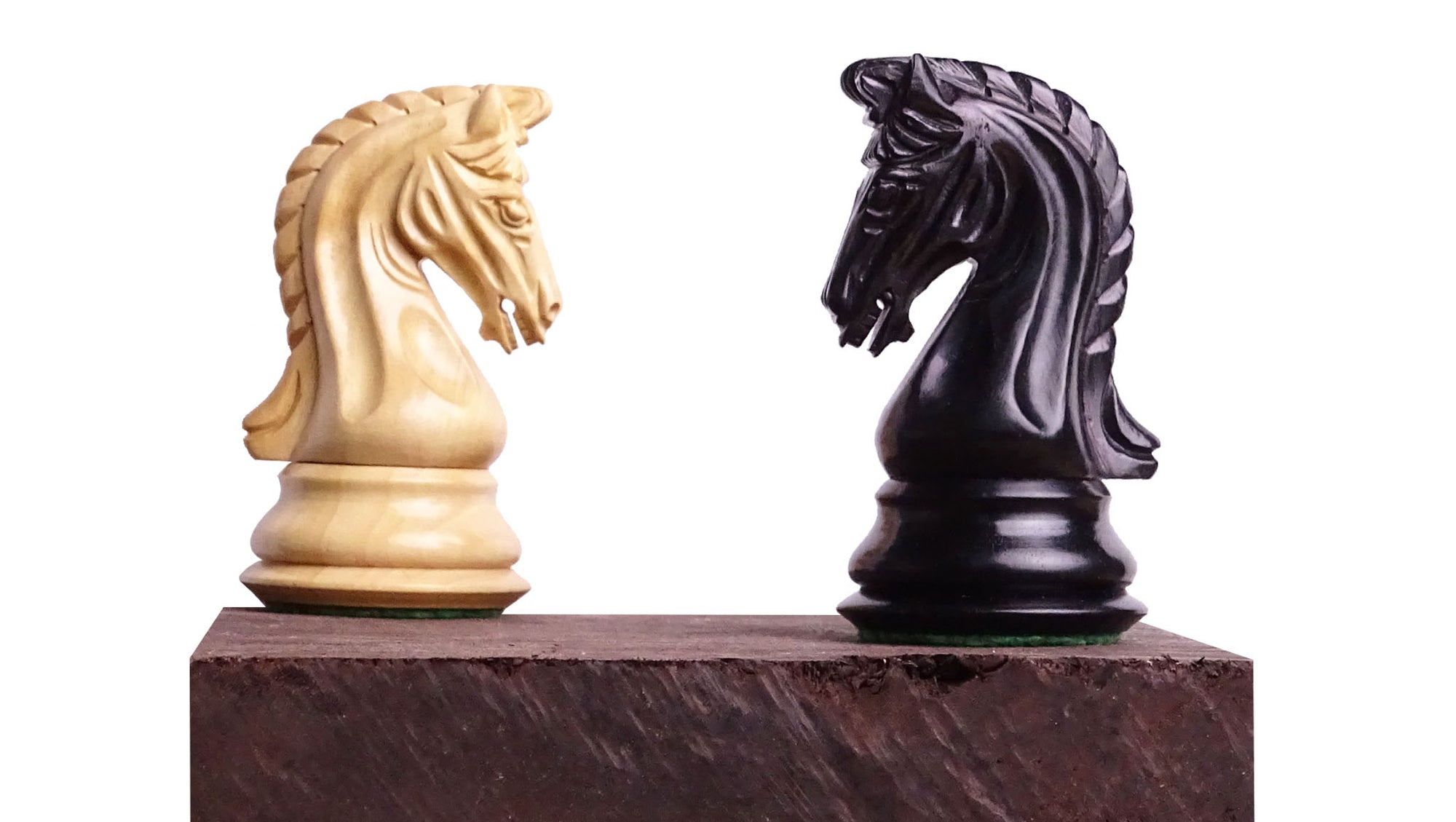 The 4.4 Inch Luxury Imperial Collector Series Artisan Chess Pieces Triple Weighted in Ebony and Boxwood - 1850 GMS