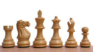 The 3.0" Stallion Weighted Staunton Chess Pieces in Sheesham Wood and Boxwood - 600 Grams Weight