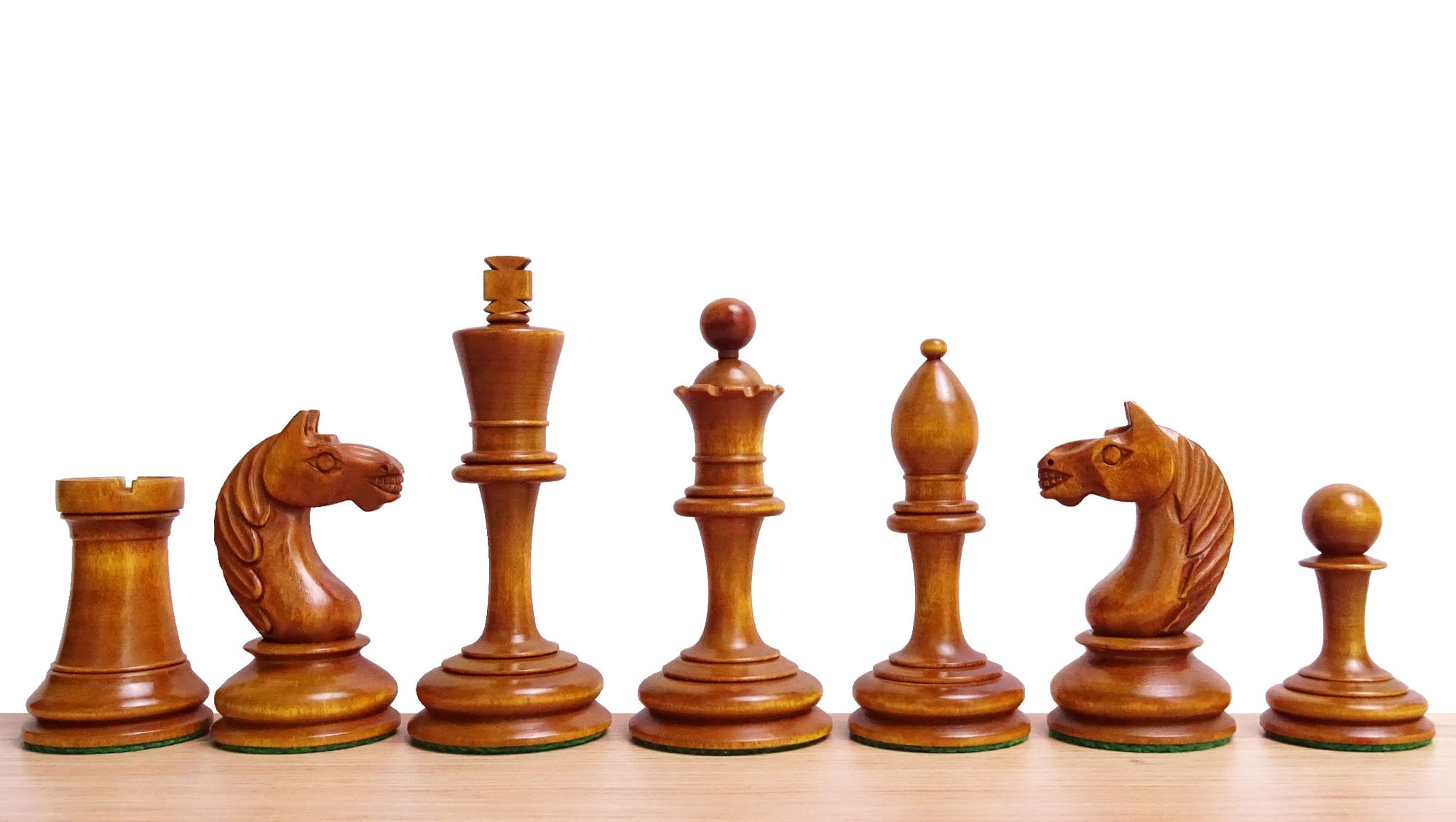 Antonio Fabiano 1933 Soviet Era Botvinnik Style Weighted Chess Pieces in Ebony & Antique 3.8 Inch King - 1150 GMS Weight