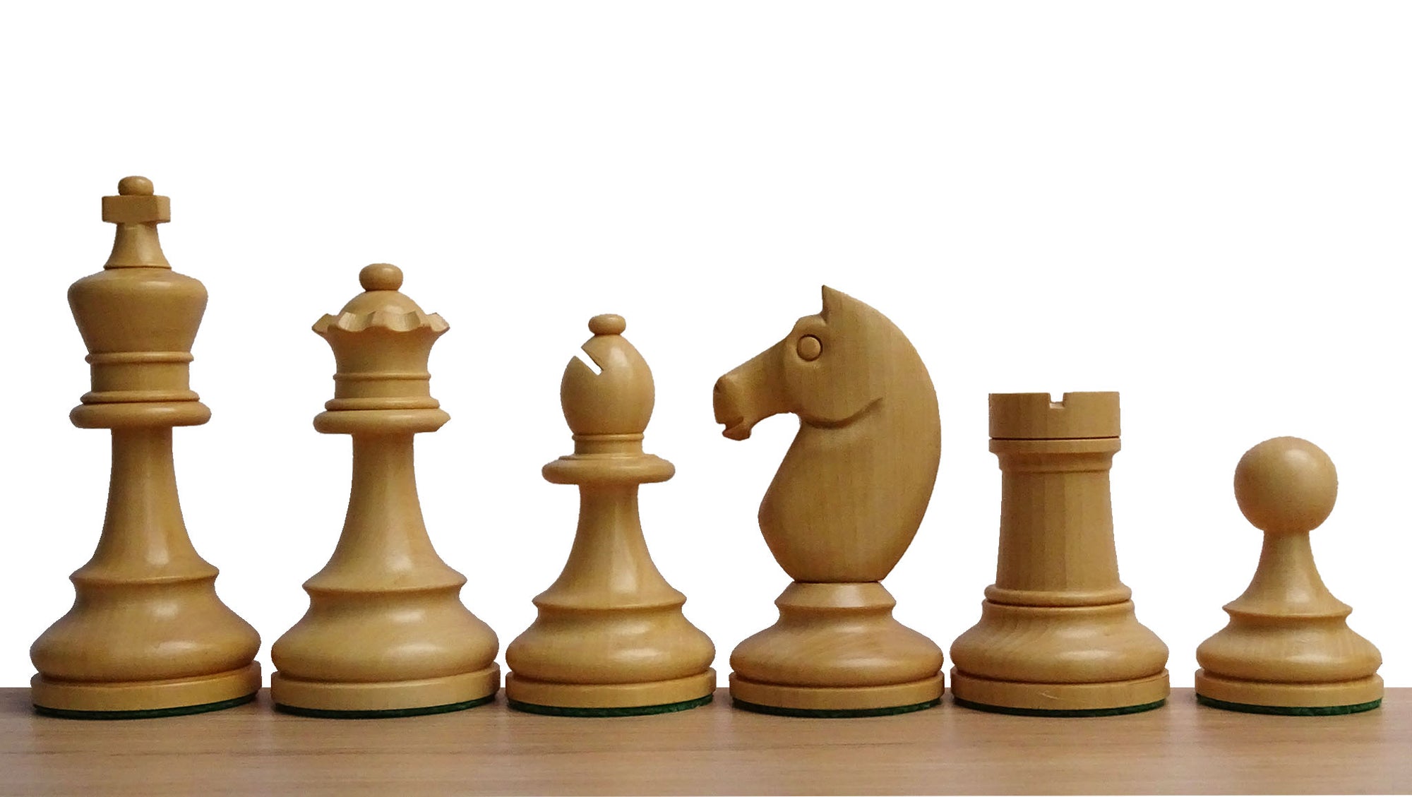 The Repro of 1962 Stockholm Interzonal Chess Championship Chess Pieces in Ebonized & Boxwood 3.75 inch King - 1200 Grams Weight