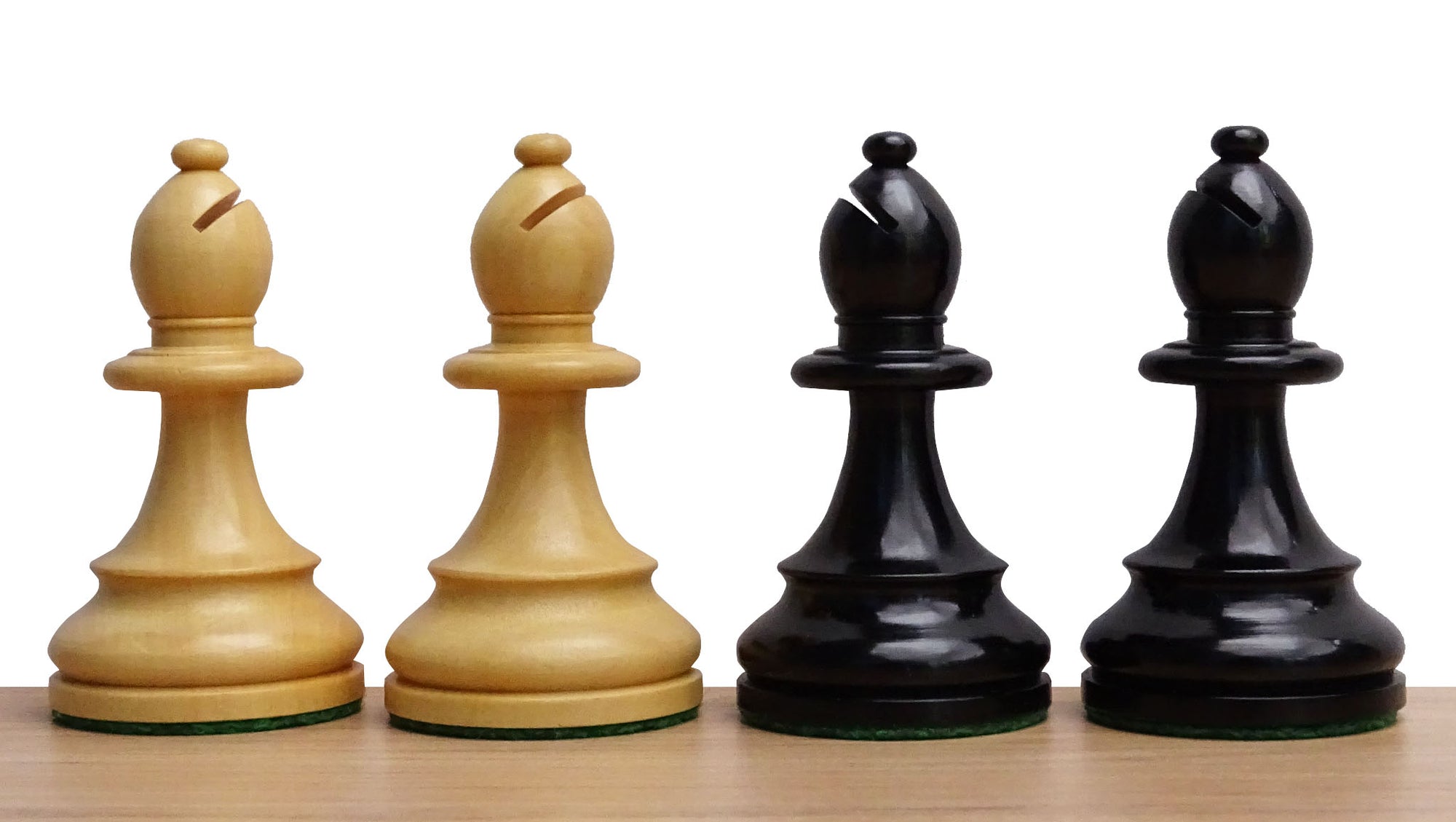 The Repro of 1962 Stockholm Interzonal Chess Championship Chess Pieces in Ebonized & Boxwood 3.75 inch King - 1200 Grams Weight