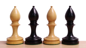 The Repro of Averbakh 1949 Moscow Chess Championship Chess Pieces in Ebonized & Boxwood 4.20 inch King - 1130 Grams Weight