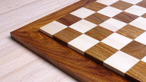 Raised Square Wood Chess Board
