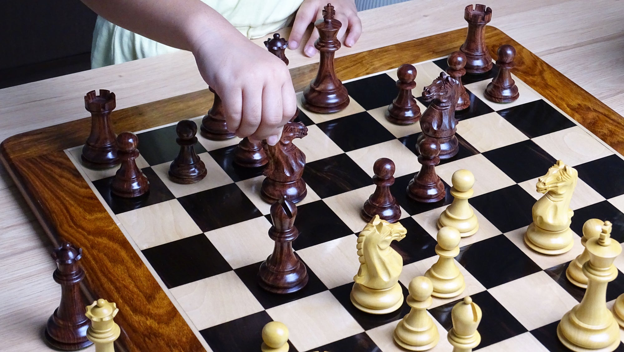 wooden chessmen
